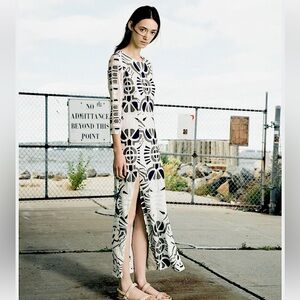 Sea New York Black and White Resort Maxi Gown